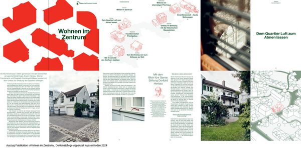 Auszug aus der Publikation "Wohnen im Zentrum" der Denkmalpflege Appenzell Ausserrhoden 2023