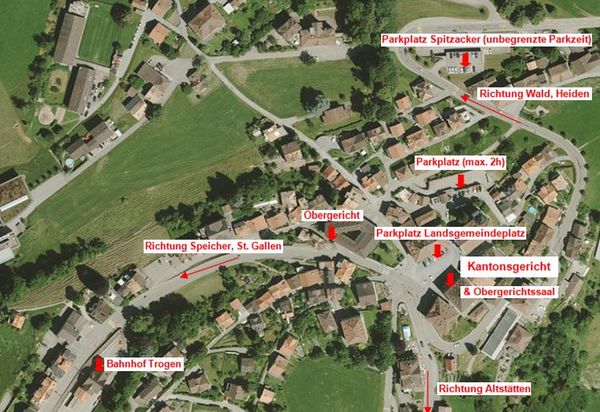 Lageplan Kantonsgericht Lageplan Kantonsgericht
