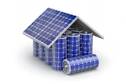 Zeichnung mit Solarzellen